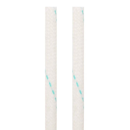 High-Voltage Insulating Pipe for Electrical Wiring, 3mm x 90cm – white braided insulating sleeve with blue tracer, protective tubing for motors and appliances
