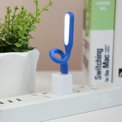 Portable 6-LED USB Flexible Reading Lamp with US Adapter