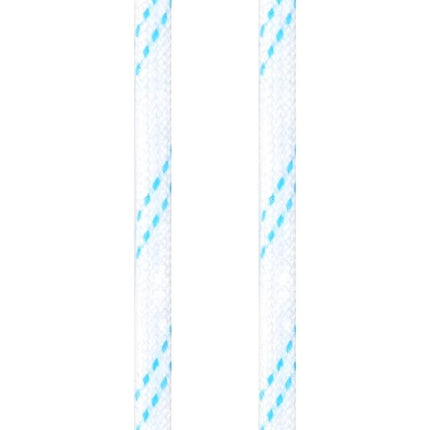 2mm High-Voltage Insulating Pipe for Electrical Wiring Protection — white braided sleeve with blue stripe for wire insulation and mechanical protection
