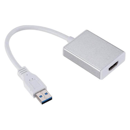 USB 3.0 to HDMI Adapter Cable for Connecting to Displays - white USB 3.0 to HDMI adapter cable for 1080p monitors, projectors and HDTVs