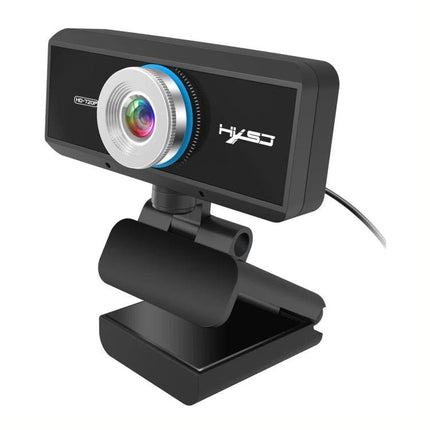 HXSJ S90 High-Definition Webcam for Desktops, Laptops and TVs - 720P webcam with built-in sound-absorbing microphone for clear video calls and streaming