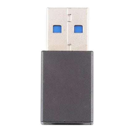 Aluminum USB 3.0 Adapter for Type-C Device Connections - compact aluminum USB 3.0 to Type-C adapter for fast file transfer and peripherals