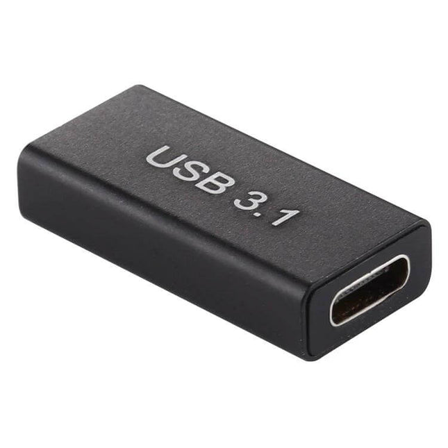 Aluminum Alloy Type-C to USB 3.0 Female Adapter for Connectivity - compact black USB 3.1 Type-C to USB 3.0 female aluminum adapter