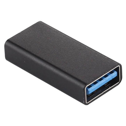 Aluminum Alloy Type-C to USB 3.0 Female Adapter for Connectivity - compact black aluminum USB 3.0 female port adapter for Type-C devices