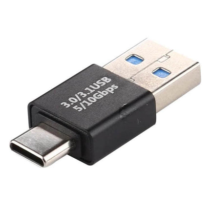 Durable Aluminum Alloy USB-C to USB 3.0 Male Adapter connecting USB-C laptop to USB 3.0 drive for fast data transfers, aluminum alloy build