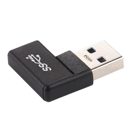 Type-C to USB Adapter with Right-Angle for Device Connectivity - compact right-angle USB to Type-C adapter for tight spaces and cable strain relief