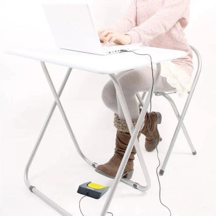 PCsensor USB Foot Switch for Gaming and Computer Control - hands-free foot switch under desk beside laptop for gamers and accessibility