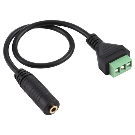 Adapter for Extending Home Audio Cable Connections Daily - 3.5mm female to 3-screw terminal block extension cable adapter