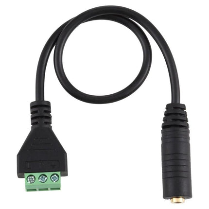 Adapter for Extending Home Audio Cable Connections Daily - 3.5mm female to 3-screw terminal extension adapter cable