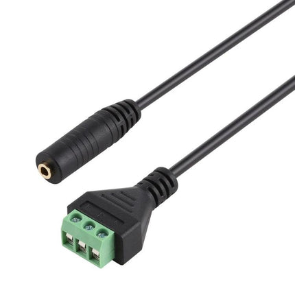 Adapter for Extending Home Audio Cable Connections Daily – 3.5mm female to 3-screw terminal block extension cable adapter