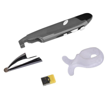 Wireless Optical Mouse with Stylus Pen for Tablets and PCs - compact wireless mouse with stylus tip, USB receiver and protective cap