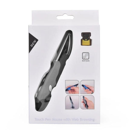 Wireless Optical Mouse with Stylus Pen for Tablets and PCs - compact wireless optical mouse and stylus combo for tablets and PCs, USB receiver included