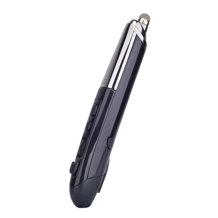 Wireless Optical Mouse with Stylus and Laser Pointer in compact pen design for presentations, navigation, and annotation