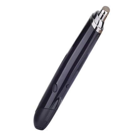 Wireless Optical Mouse with Stylus and Laser Pointer in black pen-style design for presentations and precise navigation