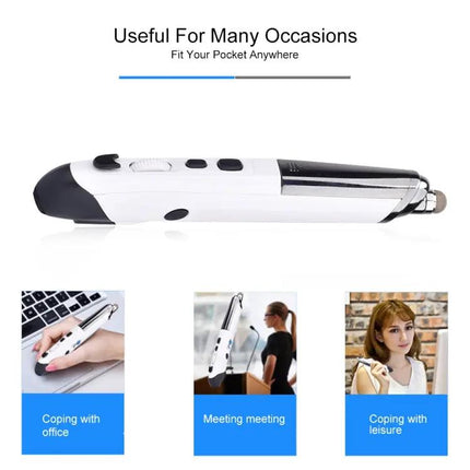 Wireless Optical Mouse with Stylus and Laser Pointer