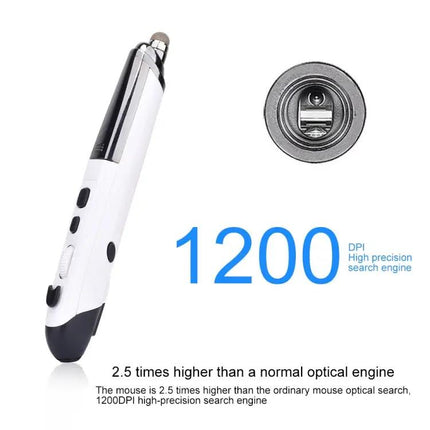 Wireless Optical Mouse with Stylus and Laser Pointer