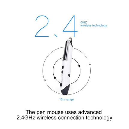 Wireless Optical Mouse with Stylus and Laser Pointer