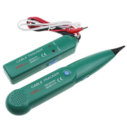 BSIDE Telephone Line Cable Tracker for RJ11 and RJ45 Lines - green cable tracker kit with sender and receiver for testing continuity and locating breaks