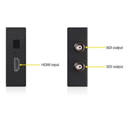 SEETEC HDMI to Dual SDI Output Converter for Video Use showing HDMI input and dual SDI outputs