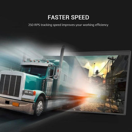 VEIKK 10x6 Inch Graphic Tablet for Digital Drawing showing fast stylus tracking with truck graphic and ‘Faster Speed’ text