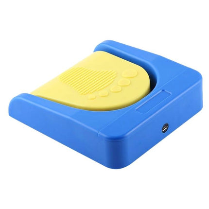 PCsensor Bluetooth Foot Switch for Computer Keyboard Control - blue/yellow wireless foot pedal for hands-free keyboard input, accessibility and gaming