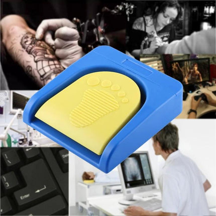 PCsensor Bluetooth Foot Switch for Computer Keyboard Control - blue wireless foot pedal for hands-free typing, gaming, accessibility, and professional use