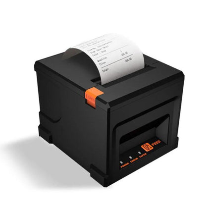Thermal Receipt Printer for Retail and Business Use, 80mm Width - high-speed black receipt printer producing clear retail receipts