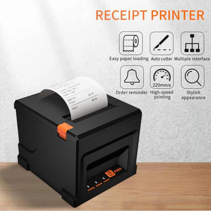 Thermal Receipt Printer for Retail and Business Use, 80mm Width producing high-speed clear receipts for stores and restaurants