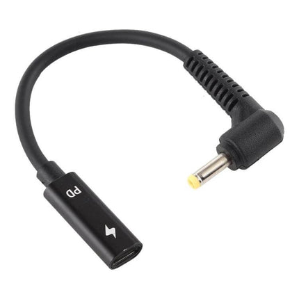USB-C to 4.0 x 1.7mm Power Adapter Cable for Devices - compact 15.5cm USB-C to 4.0x1.7mm charging adapter cable for travel and professionals