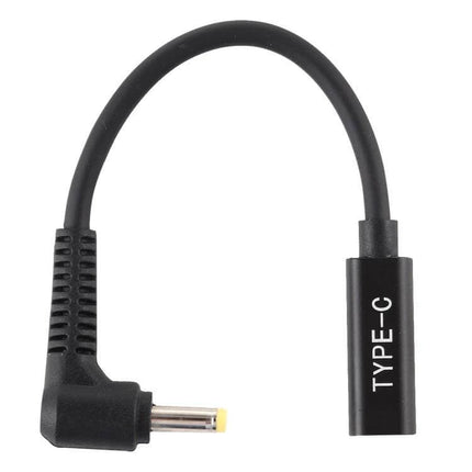 USB-C to 4.0 x 1.7mm Power Adapter Cable for Devices compact 15.5cm Type-C to 4.0x1.7mm right-angle charging cable