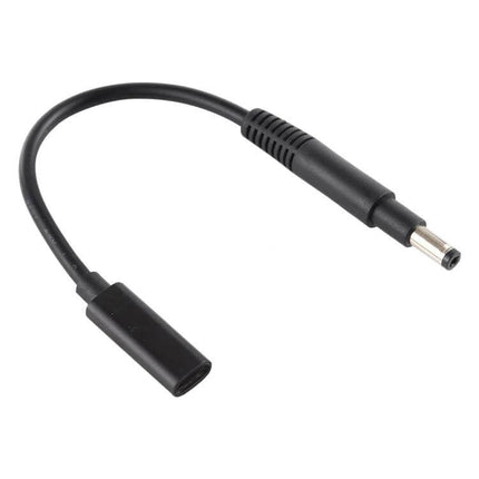 USB-C to 4.8mm Power Adapter Charger Cable for Devices, 19.5cm compact black cable for earbuds and small gadgets