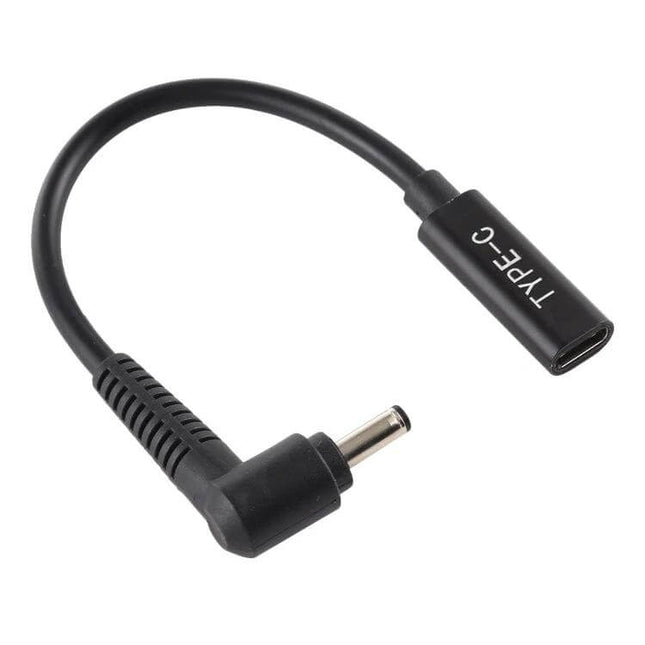 USB-C to 4.0 x 1.35mm DC Power Adapter Charging Cable compact 16.5cm travel charging cable for laptops and tablets