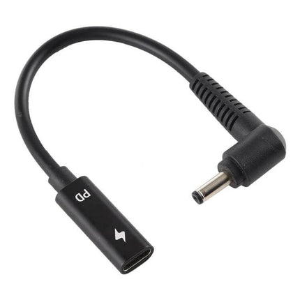 USB-C to 4.0 x 1.35mm DC Power Adapter Charging Cable compact 16.5cm travel charging adapter for laptops and tablets