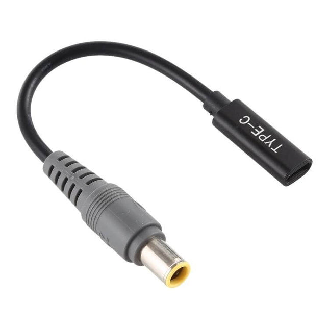 USB-C to 7.9 x 5.5mm Charger Cable for Device Charging, 17.5cm compact adapter cable for phone or tablet charging