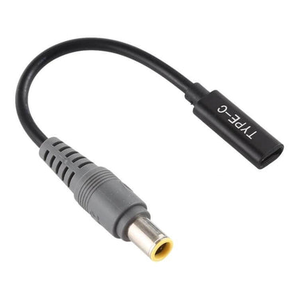USB-C to 7.9 x 5.5mm Charger Cable for Device Charging compact 17.5cm adapter cable showing USB-C female to 7.9x5.5mm male plug