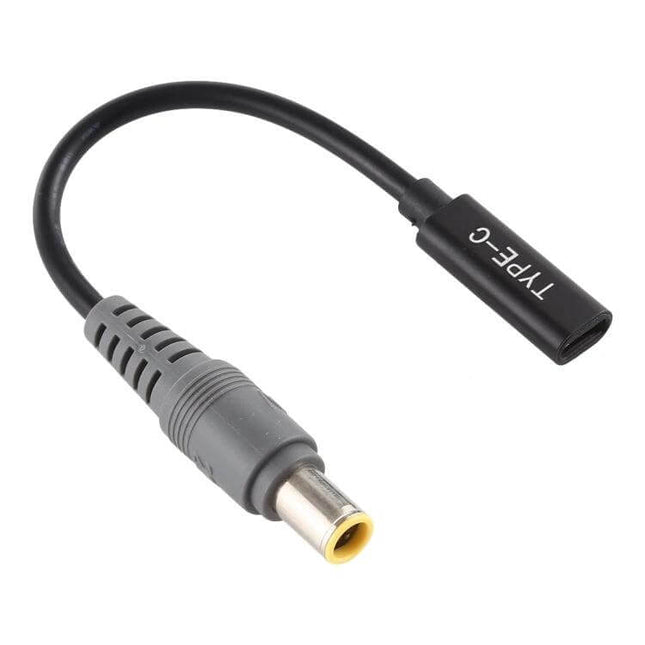 USB-C to 7.9 x 5.5mm Charger Cable for Device Charging compact 17.5cm adapter cable showing USB-C female to 7.9x5.5mm male plug