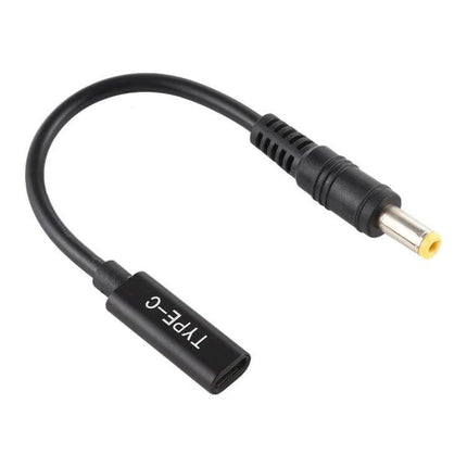 USB-C to 5.5 x 2.5mm Charger Cable for Portable Device Powering – compact 17.5cm lightweight adapter cable for on-the-go device charging