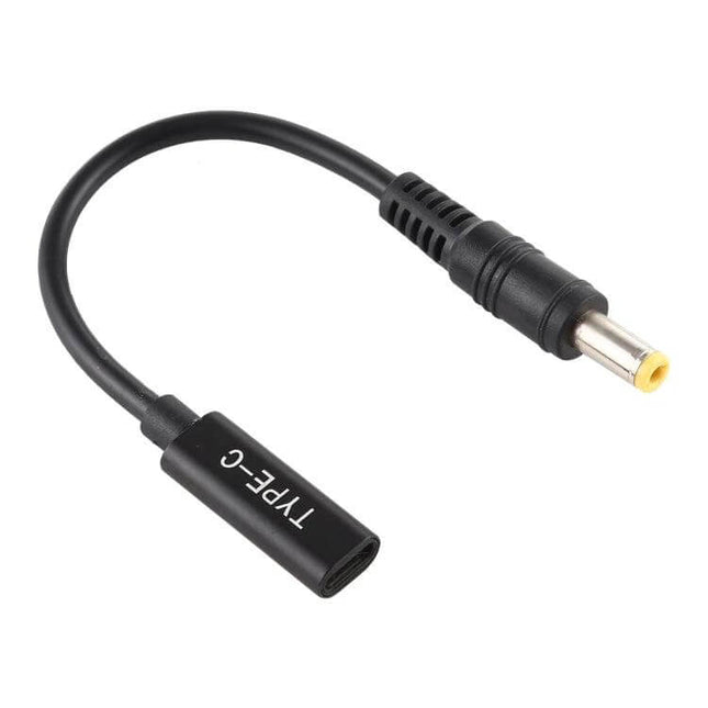 USB-C to 5.5 x 2.5mm Charger Cable for Portable Device Powering – compact 17.5cm lightweight adapter cable for on-the-go device charging