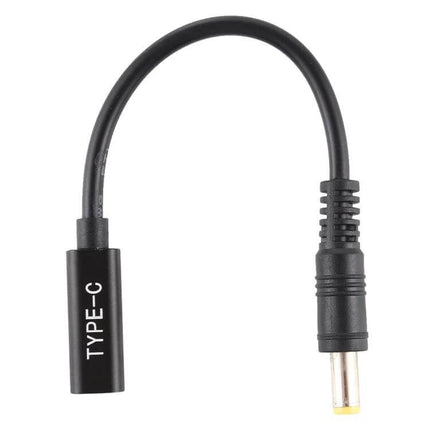 USB-C to 5.5 x 2.5mm Charger Cable for Portable Device Powering – compact 17.5cm adapter cable, lightweight 10g for on-the-go charging