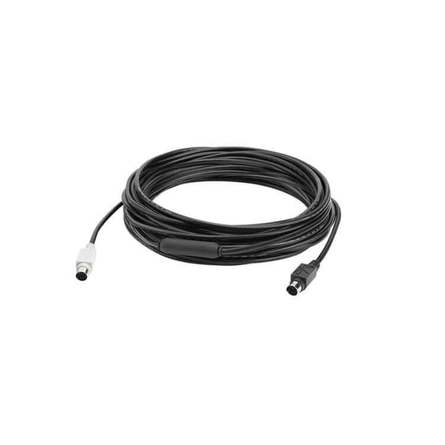 Logitech 10-Meter DIN Port Extension Cable for Speakers and Microphone – black 10m DIN extension cable for speakers and mic