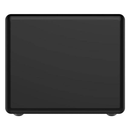 ORICO 5-Bay USB-C External Hard Drive Enclosure for Data Storage with sleek black cube design, tool-free magnetic door, ideal for backups and RAID