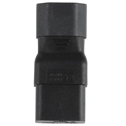 C14 to C19 AC Power Adapter for Electrical Connections black IEC adapter with pure copper contacts for servers and computers