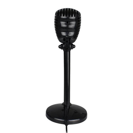 360-Degree Rotatable USB Microphone for Video Conferences on black stand, 360-degree pickup, rotatable angle for clear online meetings
