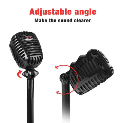 360-Degree Rotatable USB Microphone for Video Conferences showing adjustable angle and 360-degree audio pickup for clearer sound