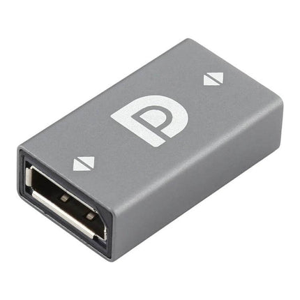 Display Port Female to Female Adapter for Device Connectivity compact metallic coupler for extending DisplayPort cables and linking monitors