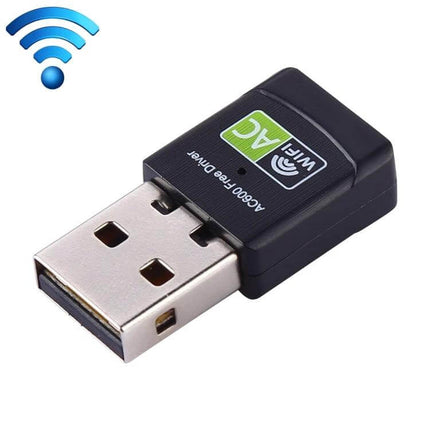 Dual Band USB WiFi Adapter for Wireless Internet Connectivity - compact USB WiFi dongle for upgrading laptops and desktops to 2.4GHz/5GHz