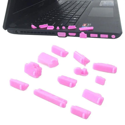 Universal 13-in-1 Silicone Anti-Dust Plugs for Laptop Protection