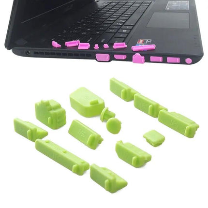 Universal 13-in-1 Silicone Anti-Dust Plugs for Laptop Protection