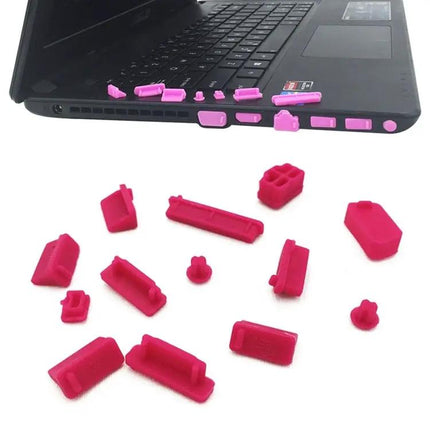 Universal 13-in-1 Silicone Anti-Dust Plugs for Laptop Protection