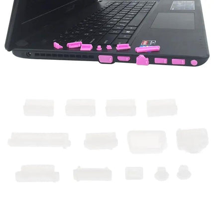 Universal 13-in-1 Silicone Anti-Dust Plugs for Laptop Protection